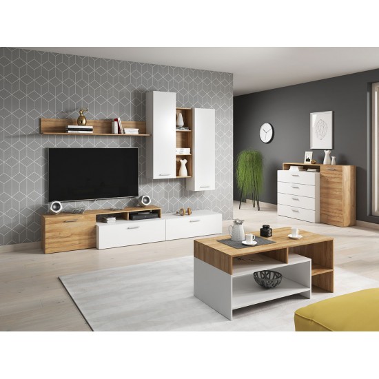 Wohnwand Dream mit Kommode und Couchtisch Wohnwand Dream mit Kommode und Couchtisch