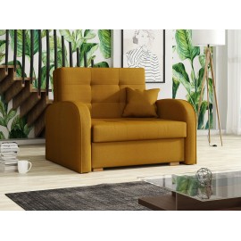 Sofa Clivia Gold I mit Schlaffunktion und Bettkasten