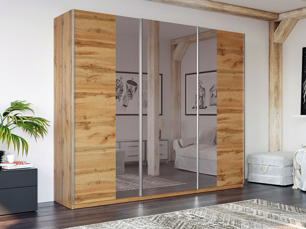 Schwebetürenschrank Dori 250 - Mirjan24