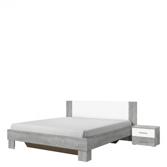 Ehebett Vera mit Zwei Nachttische Ehebett Vera mit Zwei Nachttische