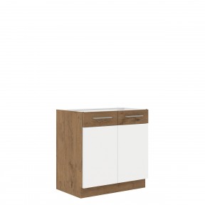Unterschrank Woodline 80 D 2F BB Küchenschrank Stilvoll Kollektion Schrank 
