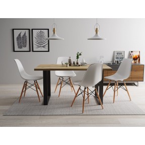 Essgruppe: Tisch Scarlett 160 + 4 Stühle Betty (5-teilig) Essgruppe: Tisch Scarlett 160 + 4 Stühle Betty (5-teilig)