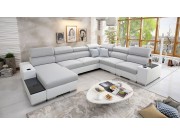 Wohnlandschaft Luiza VIII mit drei Bettkasten und Schlaffunktion