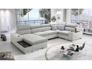 Wohnlandschaft Luiza IV Maxi mit zwei Bettkasten und Schlaffunktion
