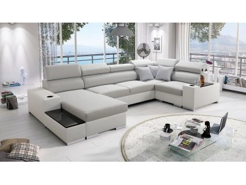 Wohnlandschaft Luiza IV Maxi mit zwei Bettkästen und Schlaffunktion
