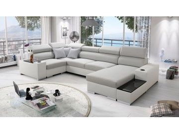 Wohnlandschaft Luiza IV Maxi mit zwei Bettkästen und Schlaffunktion