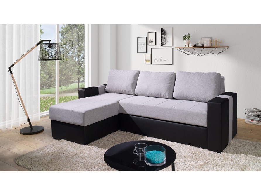 Ecksofa Nado mit Schlaffunktion und Bettkasten