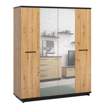 Kleiderschrank mit Spiegel Mins SZ4D MS10