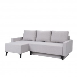 Ecksofa Naviedo Gloss mit Schlaffunktion und Bettkasten