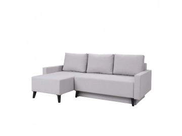 Ecksofa Naviedo Gloss mit Schlaffunktion und Bettkasten