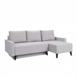 Ecksofa Naviedo Gloss mit Schlaffunktion und Bettkasten