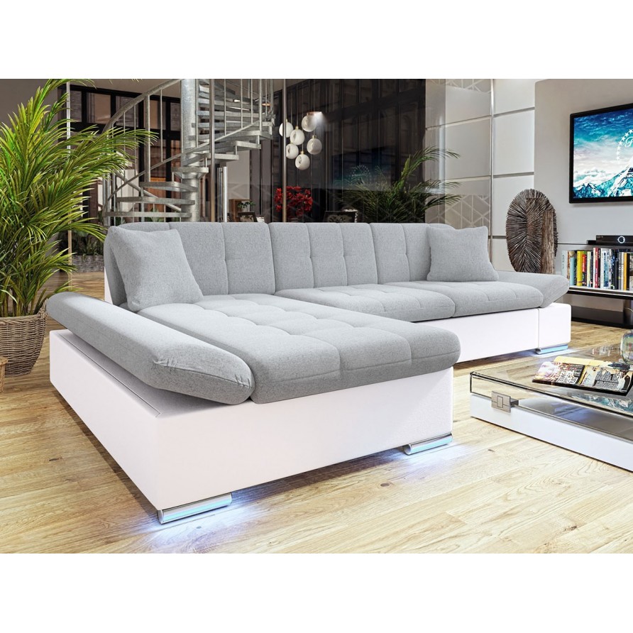 Ecksofa Laviva LED mit Bettkasten und Schlaffuntkion Ecksofa Laviva LED mit Bettkasten und Schlaffuntkion