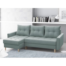 Ecksofa Makau mit Schlaffunktion und zwei Bettkasten