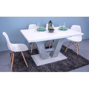 Essgruppe: Tisch Concrete + 4x Stuhle Betty Essgruppe: Tisch Concrete + 4x Stuhle Betty