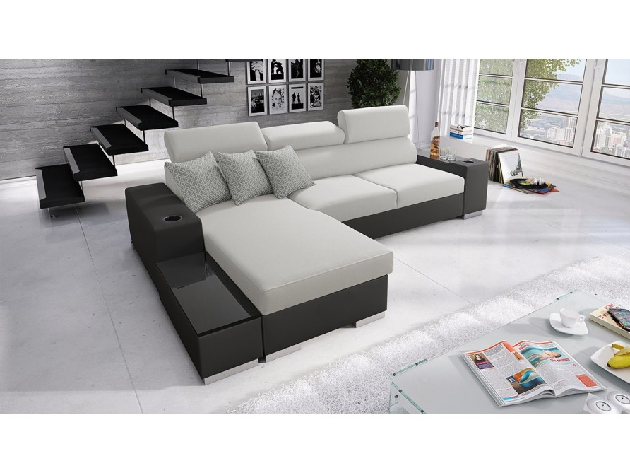 Ecksofa Luiza I Mini mit Bettkasten und Schlaffunktion