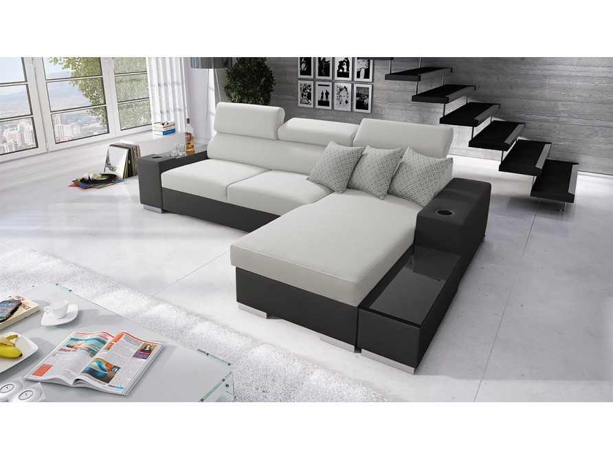 Ecksofa Luiza I Mini mit Bettkasten und Schlaffunktion