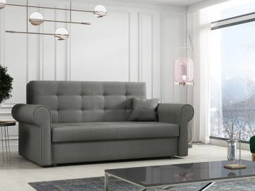 Sofa Clivia Silver III mit Schlaffunktion und Bettkasten