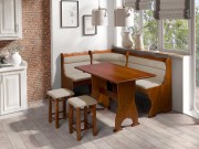 Eckbank + Tisch und zwei Hocker Porfiry