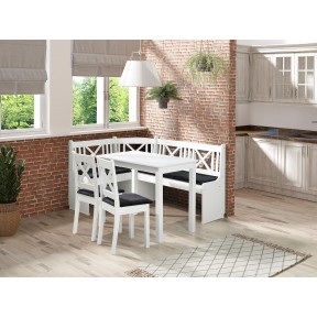 Eckbank + Tisch und zwei Stühle Santiago 1 Eckbank + Tisch und zwei Stühle Santiago 1