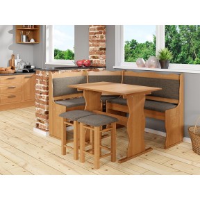 Eckbänk + Tisch und zwei Hocker Mexic Eckbänk + Tisch und zwei Hocker Mexic