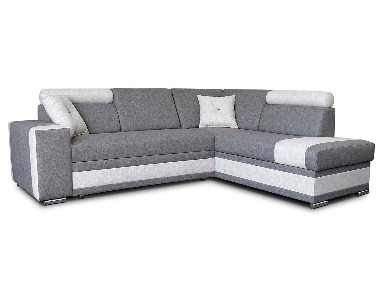 Ecksofa Venosa mit Schlaffunktion und Bettkasten - Mirjan24