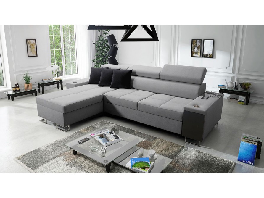 Ecksofa Ewasy I Maxi mit Bettkasten und Schlaffunktion