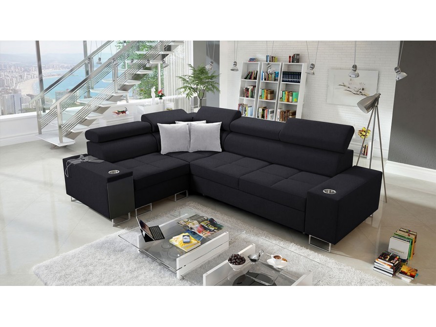 Ecksofa Ewasy II mit Bettkasten und Schlaffunktion