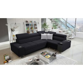 Ecksofa Ewasy II mit Bettkasten und Schlaffunktion