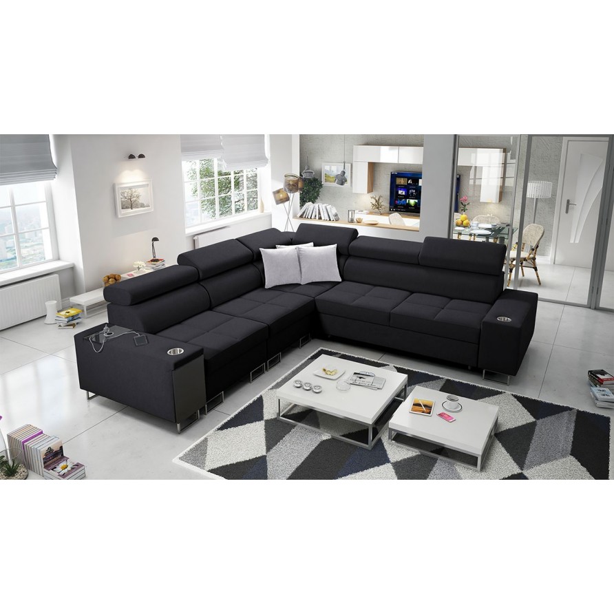 Ecksofa Ewasy III mit zwei Bettkasten und Schlaffunktion Ecksofa Ewasy III mit zwei Bettkasten und Schlaffunktion