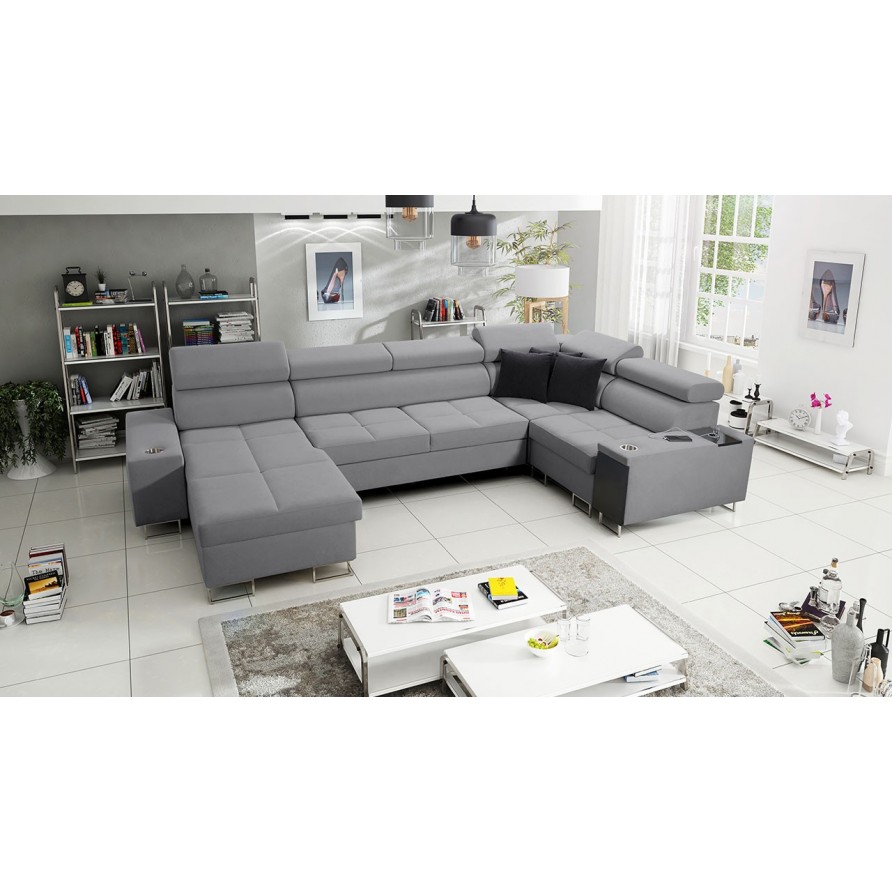Wohnlandschaft Ewasy IV Mini mit zwei Bettkasten und Schlaffunktion Wohnlandschaft Ewasy IV Mini mit zwei Bettkasten und Schlaffunktion