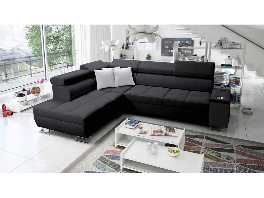 Ecksofa Ewasy VII mit Bettkasten und Schlaffunktion