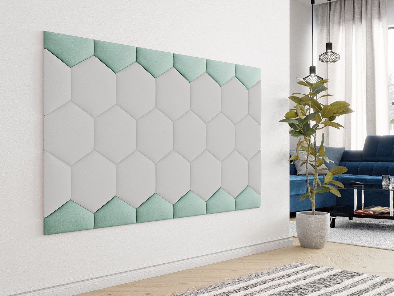 Lok Gepolsterte Wandpaneele in Umschlagform | modische Farben