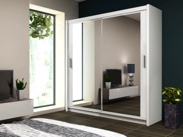 Schwebetürenschrank mit Spiegel  Bercy 203