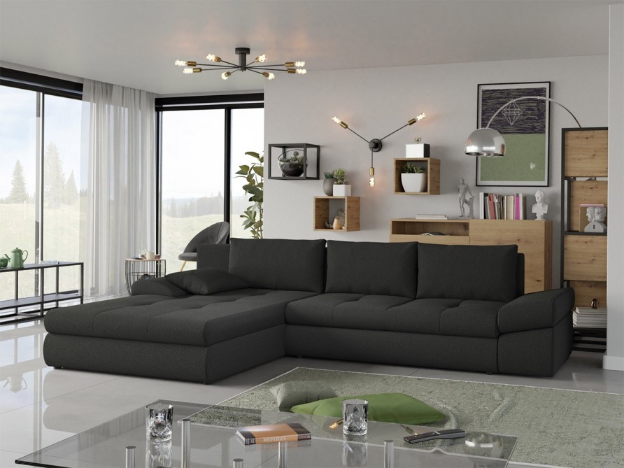 Ecksofa Nobon mit Bettkasten und Schlaffunktion