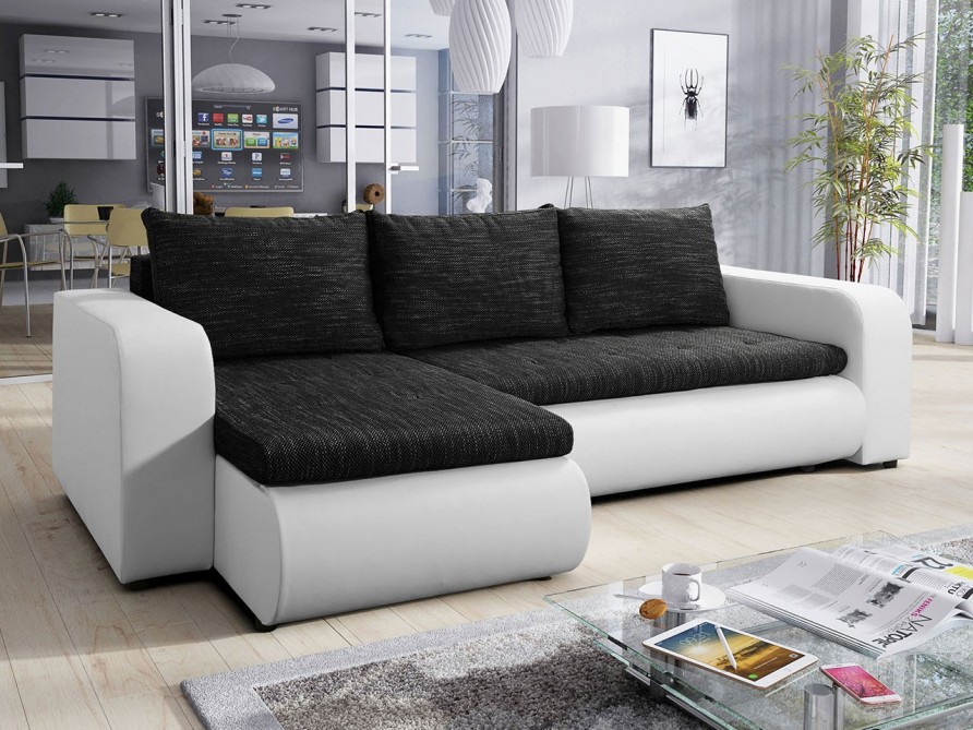 Ecksofa Boniko mit Schlaffunktion und Bettkasten