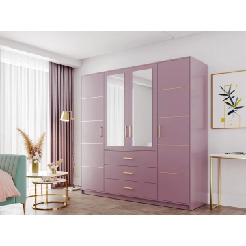 Moderner Kleiderschrank Lily D4 II mit Spiegel