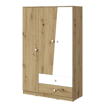 Kleiderschrank mit Schubladen und Einlegeböden Wurak WK03