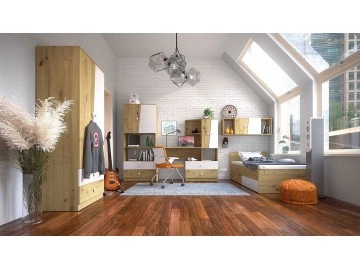 Jugendzimmer Set  Wurak II mit Bett