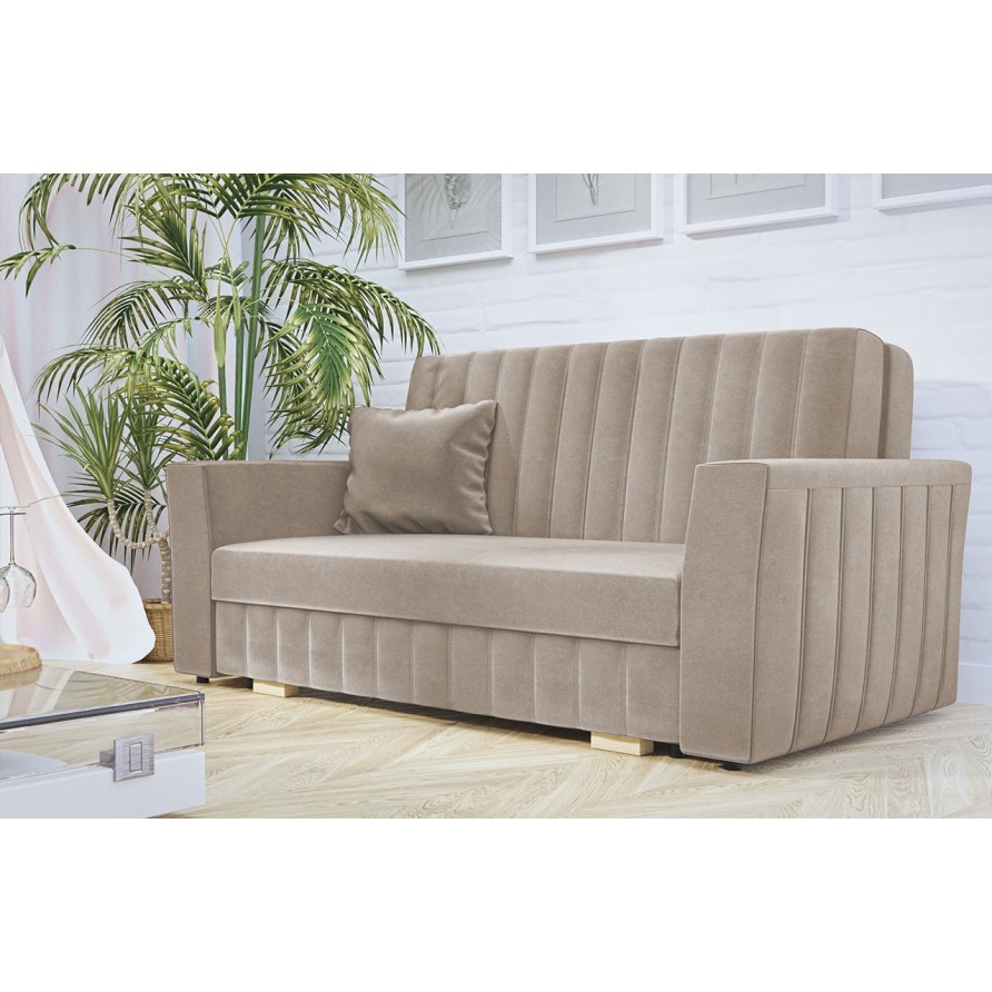 Sofa Clivia Glam III mit Schlaffunktion und Bettkasten Sofa Clivia Glam III mit Schlaffunktion und Bettkasten