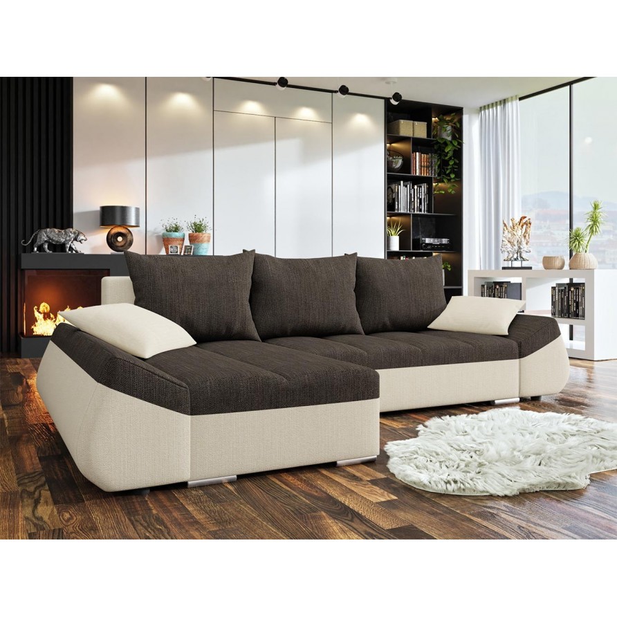 Ecksofa Wamoz mit Schlaffunktion und Bettkasten Ecksofa Wamoz mit Schlaffunktion und Bettkasten