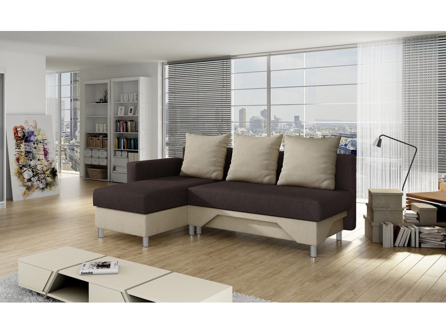 Ecksofa Martin mit zwei Bettkästen und Schlaffunktion