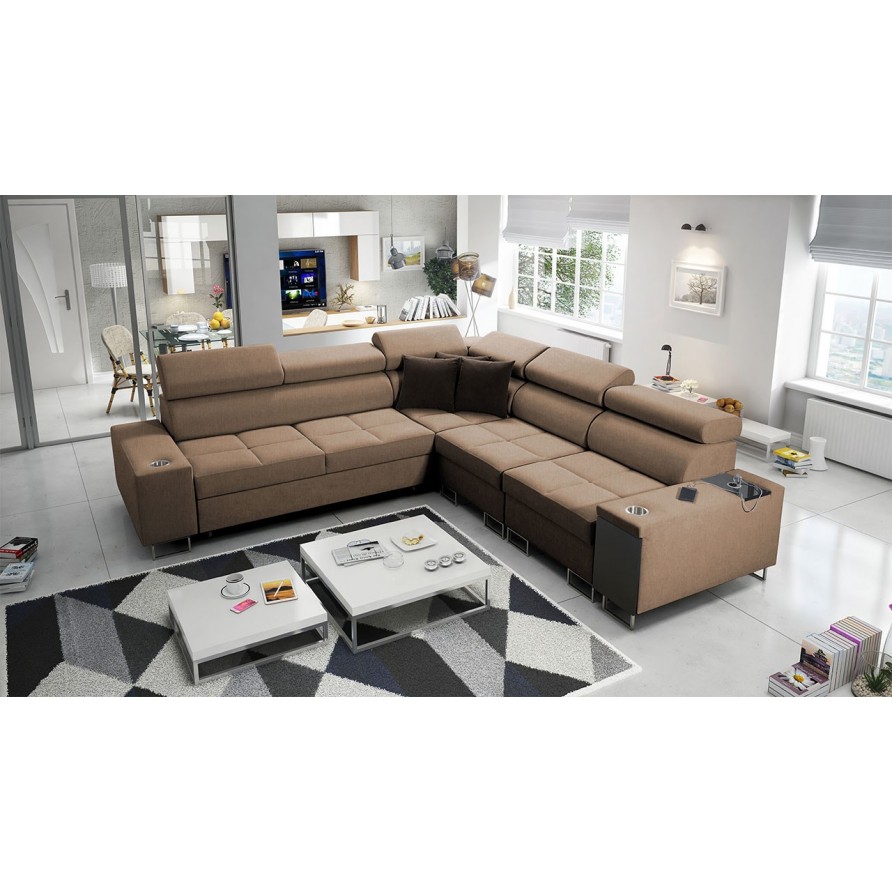 Ecksofa Ewasy III mit zwei Bettkasten und Schlaffunktion Ecksofa Ewasy III mit zwei Bettkasten und Schlaffunktion