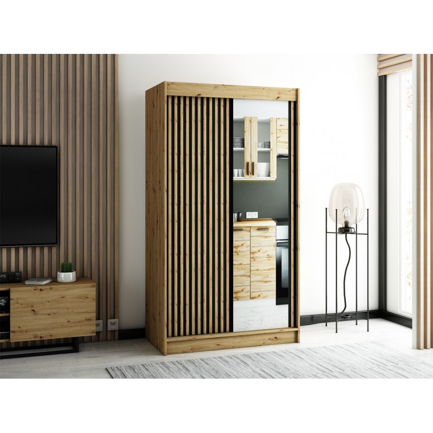 kleiderschrank tigori 2 120 cm ⇒ kostenloser versand!