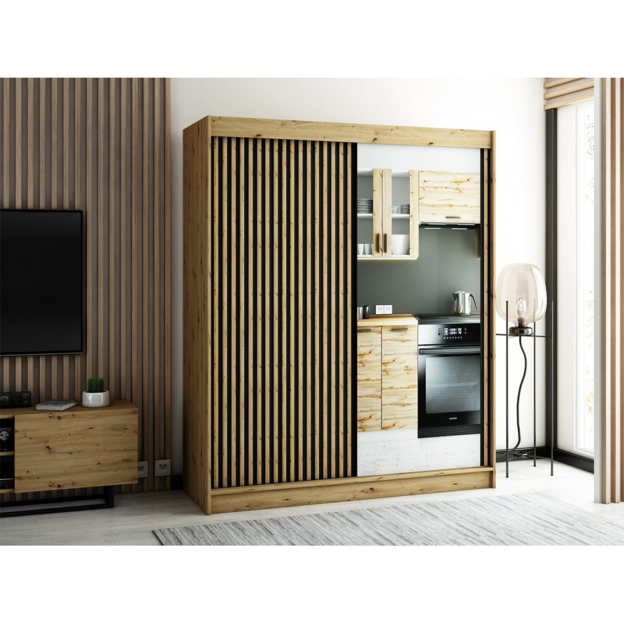 kleiderschrank tigori 2 180 cm ⇒ kostenloser versand!