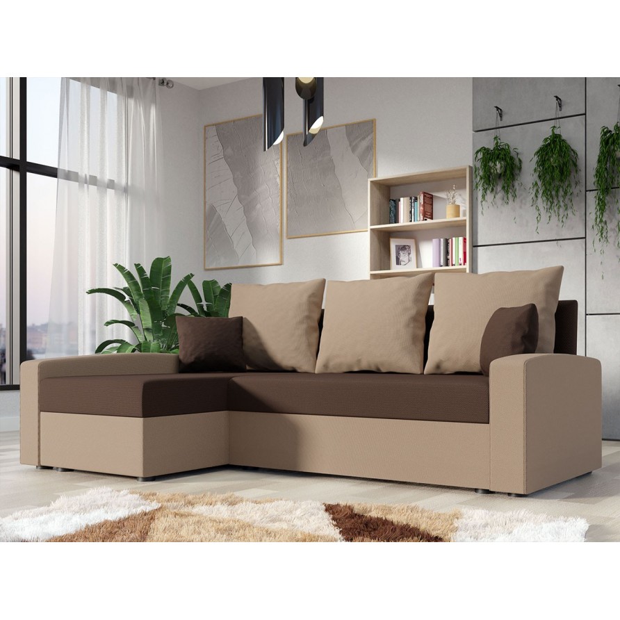 Ecksofa Papani mit Schlaffunktion und Bettkasten Ecksofa Papani mit Schlaffunktion und Bettkasten