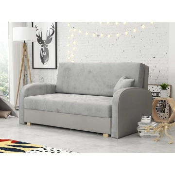 Wohnzimmer Couch Clivia Soft III mit Schlaffunktion und Bettkasten
