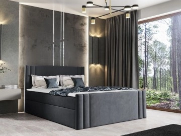 Boxspringbett mit zwei Bettkästen Neresko