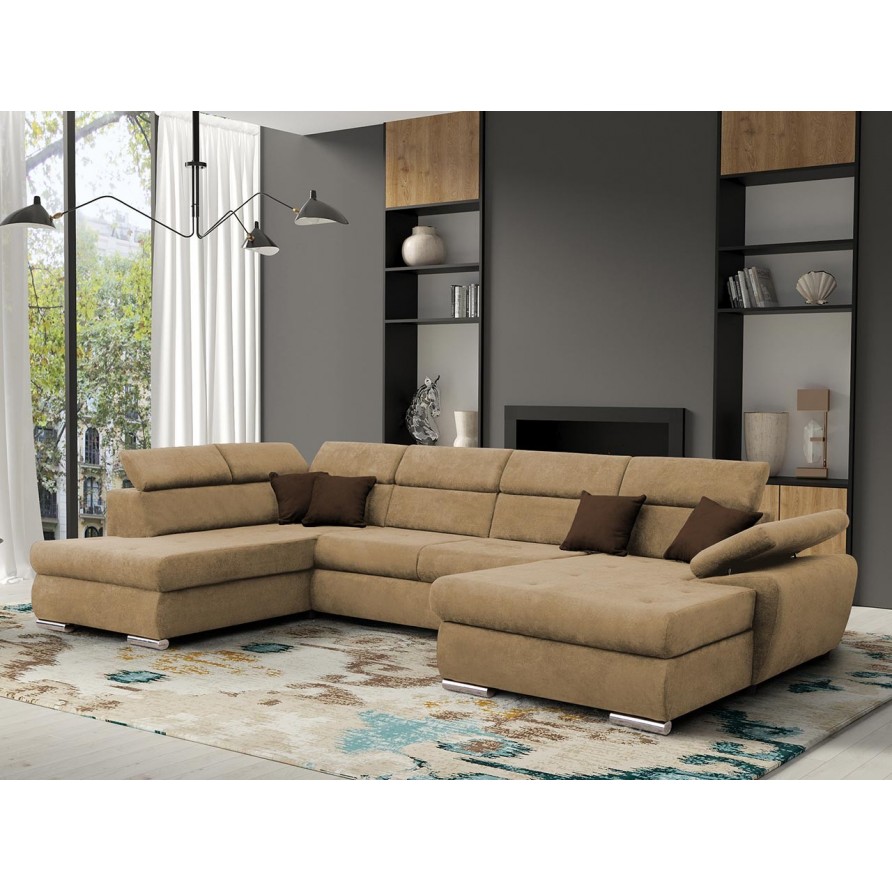 Wohnlandschaft Pece mit Bettkasten und Schlaffunktion Wohnlandschaft Pece mit Bettkasten und Schlaffunktion