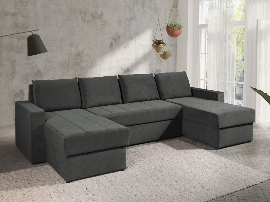 Wohnlandschaft Verdek Bis mit zwei Bettkästen und Schlaffunktion