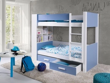 Etagenbett mit Stauraum Rebiko 90